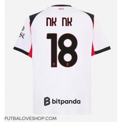Dres AC Milan Christopher Nkunku #18 Preč 2025-26 Krátky Rukáv Dres AC Milan Christopher Nkunku #18 Preč 2025-26 Krátky Rukáv
